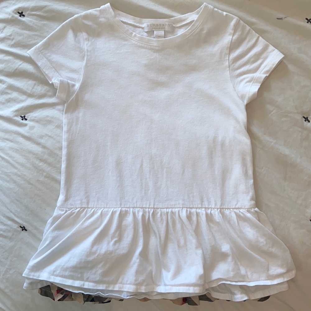 Burberry Children 3 Tier Hem Shirt